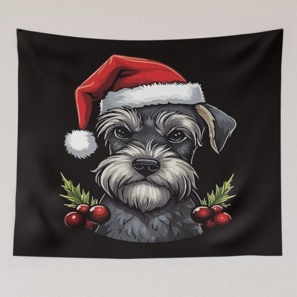 Item preview, Christmas Miniature Schnauzer designed and sold by creativellashop.