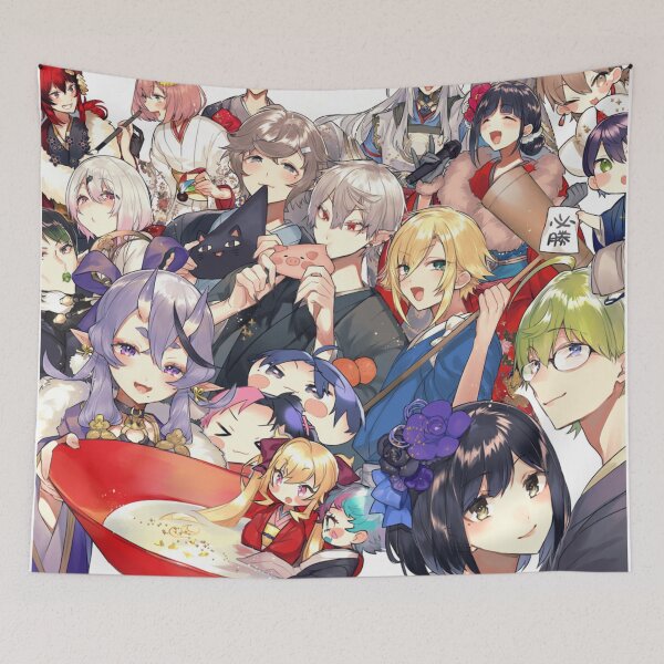 Item preview, Kotobuki Takara, Suzuka Utako, Akabane Youko, Kanae (VTuber), Kenmochi Touya, Fushimi Gaku, Dola (VTuber), Umiyasha no Kami, Hanabatake Chaika, Yashiro Kizuku, Uzuki Kou, Kuzuha (VTuber) designed and sold by AbominationShop.