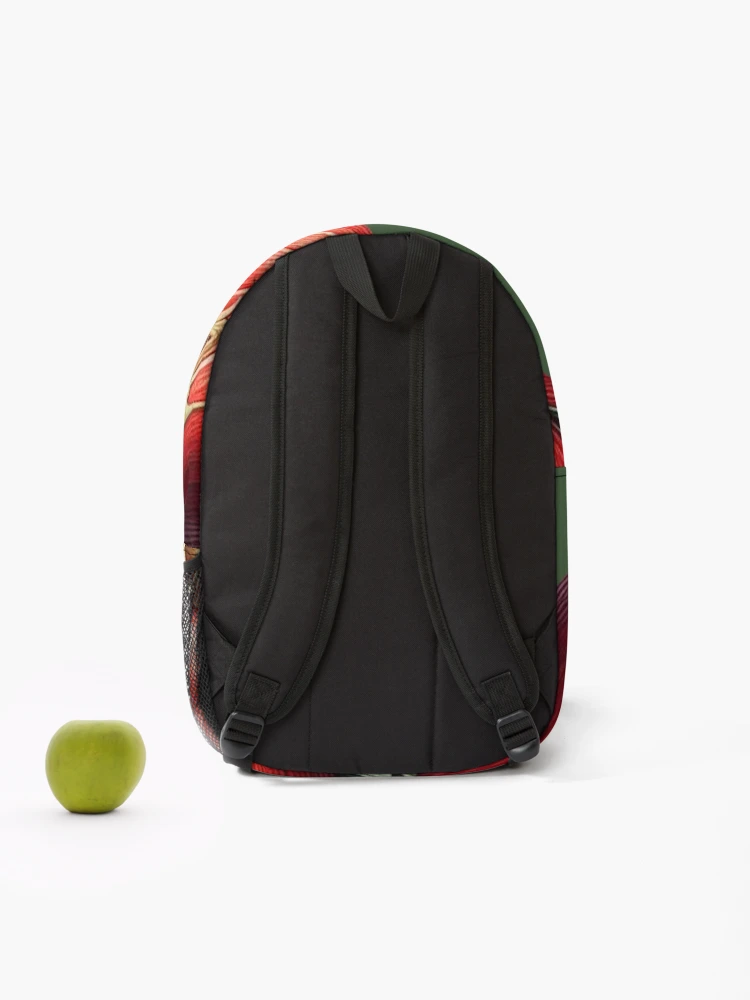 Thumbnail 2 of 3, Backpack, Red Zucchini Rabbit designed and sold by ComputerContent.