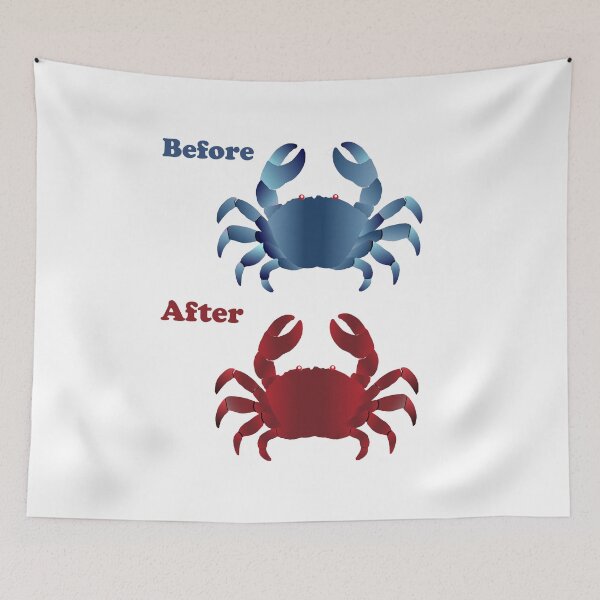 Item preview, Before and After Crab Grilling Cooking designed and sold by articlave.