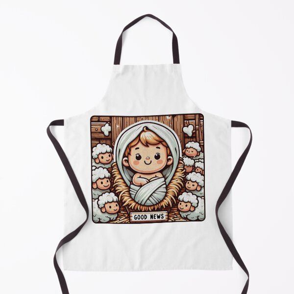 Item preview, Newborn King Jesus in the Manger Good News Baby Sheep designed and sold by plushism.