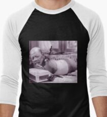 Vintage Circus Sideshow Freaks- The SnakeMan Men's Baseball ¾ T-Shirt