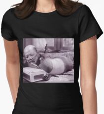 Vintage Circus Sideshow Freaks- The SnakeMan Women's Fitted T-Shirt