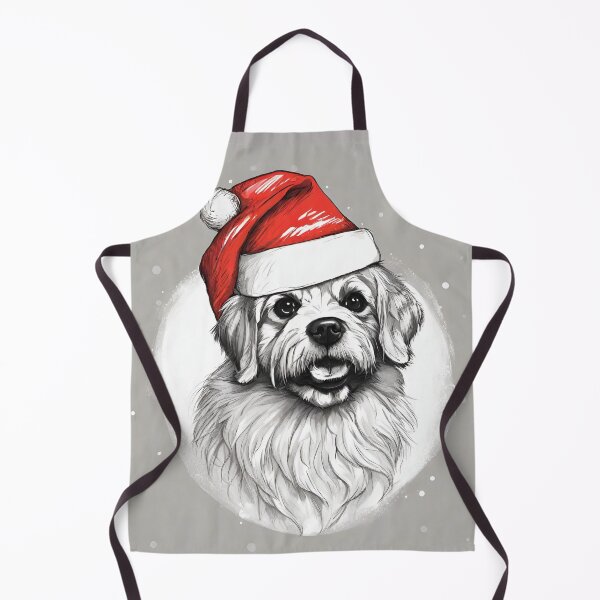 Item preview, Dog with Santa hat designed and sold by kreativeadern.