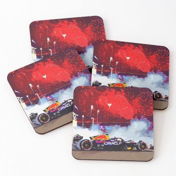 Item preview, Max Verstappen celebrating his 3rd world championship by doing donuts after winning the 2023 Abu Dhabi Grand Prix designed and sold by Rodissimus1984.