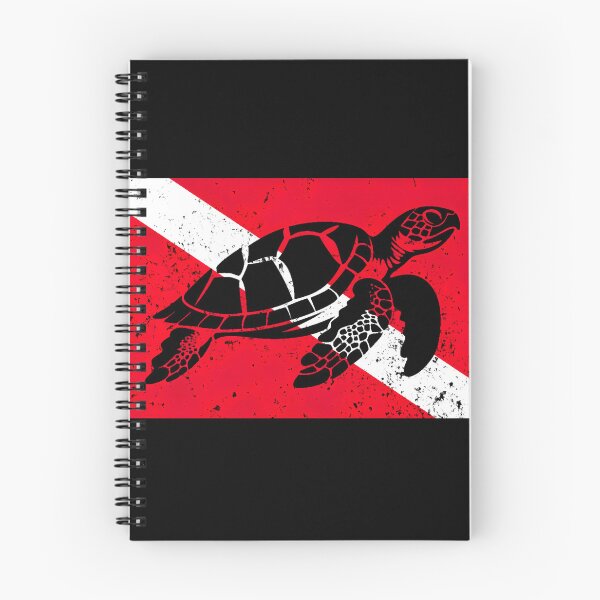 Item preview, Diving Flag and Sea Turtle designed and sold by Yogimeister.