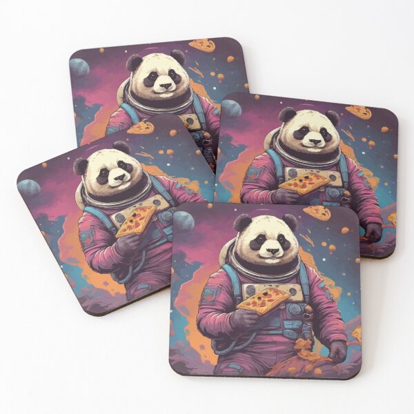 Item preview, Panda Astronaut Eating a Pizza in Space Ver2 designed and sold by thecatcouch.