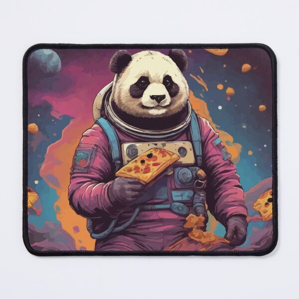 Item preview, Panda Astronaut Eating a Pizza in Space Ver2 designed and sold by thecatcouch.