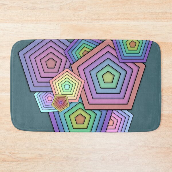 Item preview, Pentagonal Symphony: Overlapping Abstract Elegance designed and sold by EnjoYarty.
