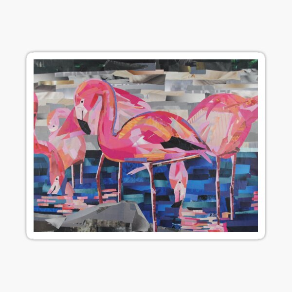 Flamingo Dancers Sticker