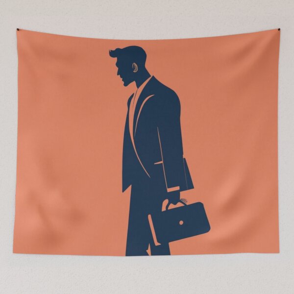 Item preview, Man's silhouette in sunset tones designed and sold by Magico Paco.