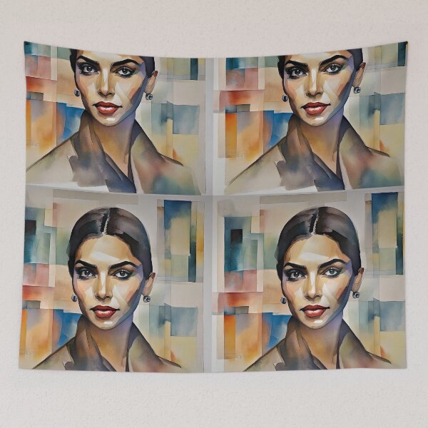 Item preview, colorful sketch with Deepika Padukone designed and sold by bogfl.