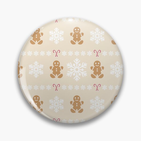 Item preview, Ginger Bread Man Candy Canes Snowflakes Pattern designed and sold by CatsBag.