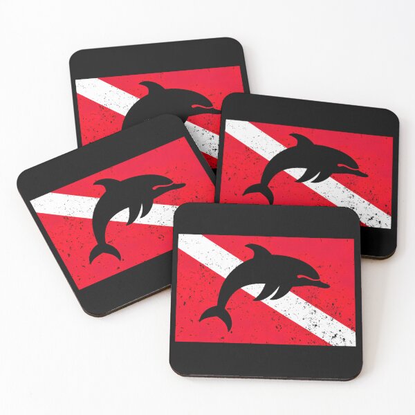 Item preview, Diving Flag and Dolphin designed and sold by Yogimeister.
