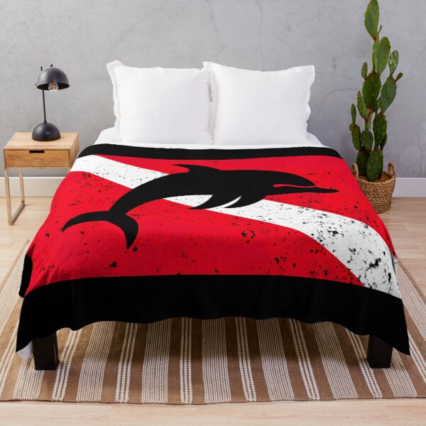 Item preview, Diving Flag and Dolphin designed and sold by Yogimeister.