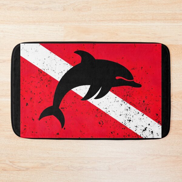 Item preview, Diving Flag and Dolphin designed and sold by Yogimeister.