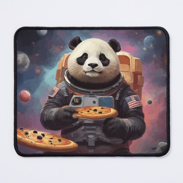 Item preview, Panda Astronaut Eating a Pizza in Space Ver3 designed and sold by thecatcouch.