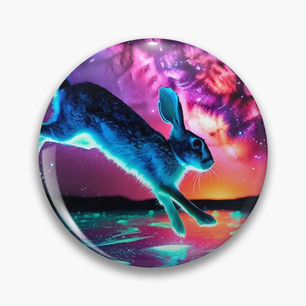 Item preview, Blacklight Style Hare Leap designed and sold by Matt's Artificial Nature.