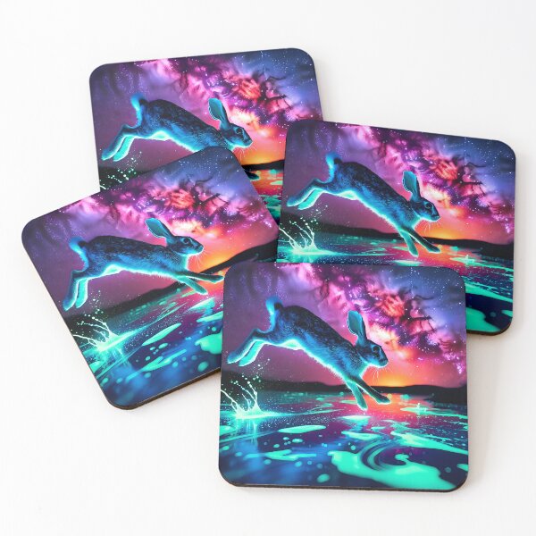 Item preview, Blacklight Style Hare Leap designed and sold by Matt's Artificial Nature.