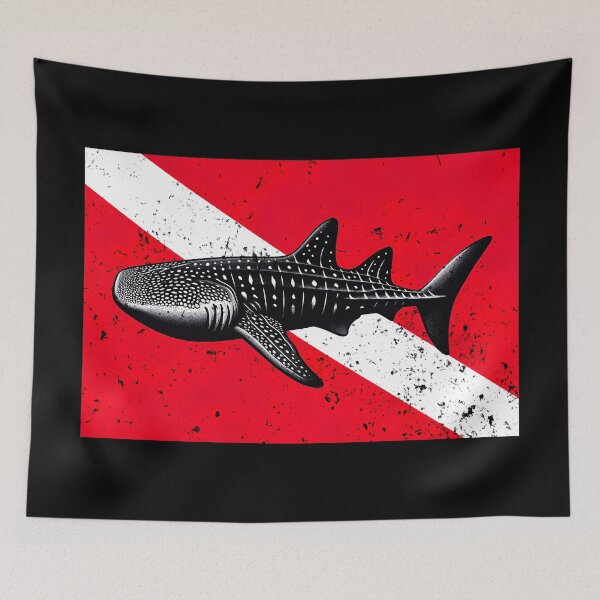Item preview, Diving Flag and Whale Shark designed and sold by Yogimeister.