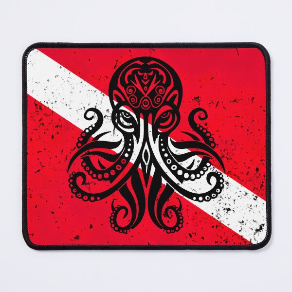Item preview, Diving Flag and Octopus designed and sold by Yogimeister.