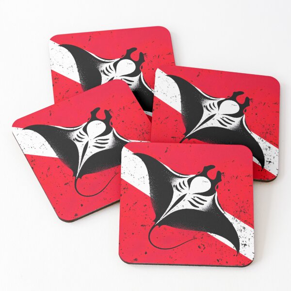 Item preview, Diving Flag and Manta  designed and sold by Yogimeister.