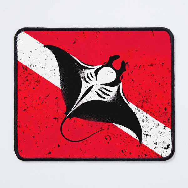 Item preview, Diving Flag and Manta designed and sold by Yogimeister.