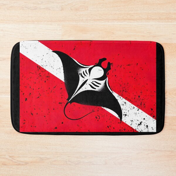 Item preview, Diving Flag and Manta  designed and sold by Yogimeister.
