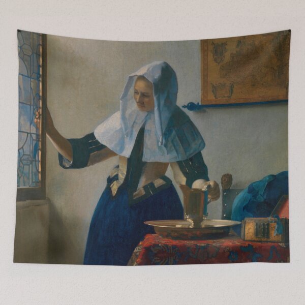 Item preview, johannes vermeer famous painting designed and sold by marti-oryo.