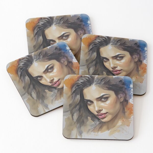 Item preview, Watercolor image with Deepika Padukone designed and sold by bogfl.