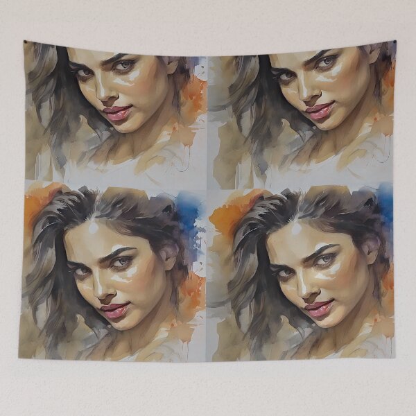 Item preview, Watercolor image with Deepika Padukone designed and sold by bogfl.