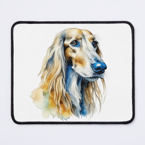 Item preview, Afghan Hound dog portrait in watercolor. designed and sold by KingJeffCage.