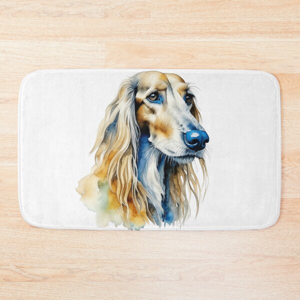 Item preview, Afghan Hound dog portrait in watercolor. designed and sold by KingJeffCage.