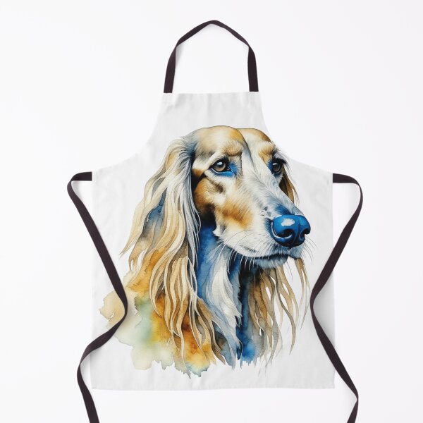 Item preview, Afghan Hound dog portrait in watercolor. designed and sold by KingJeffCage.
