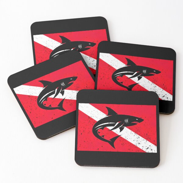 Item preview, Diving Flag and Shark designed and sold by Yogimeister.