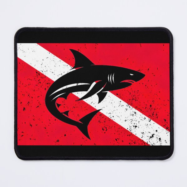 Item preview, Diving Flag and Shark designed and sold by Yogimeister.