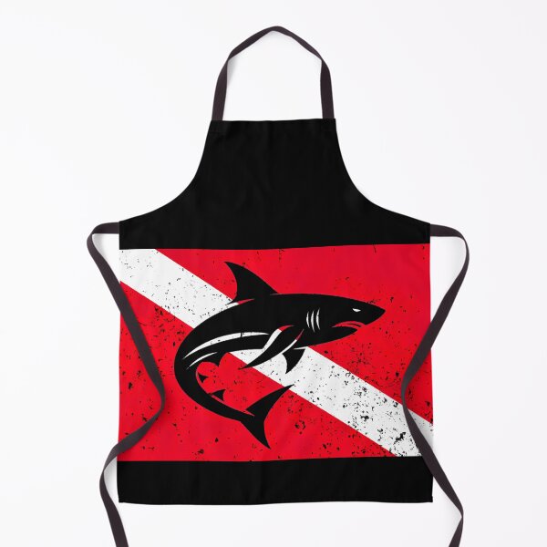 Item preview, Diving Flag and Shark designed and sold by Yogimeister.