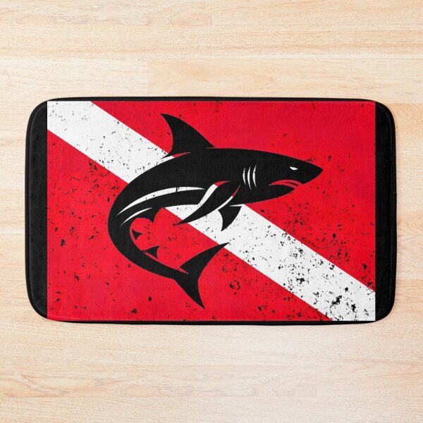 Item preview, Diving Flag and Shark designed and sold by Yogimeister.