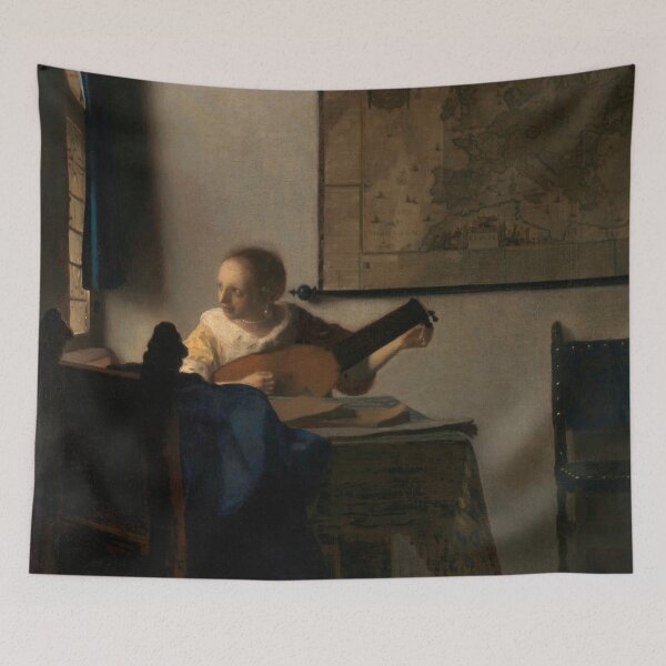 Item preview, johannes vermeer famous painting designed and sold by marti-oryo.