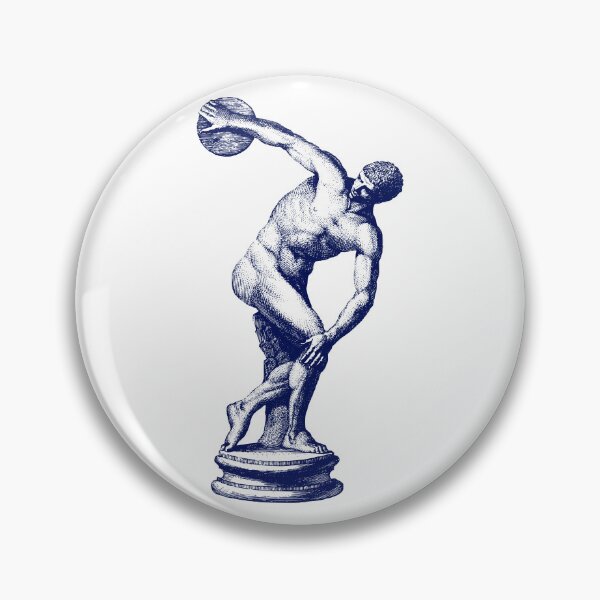 Item preview, Antique Print of the Discus Thrower Greek Sculpture (discobolus) designed and sold by WillowNox7.