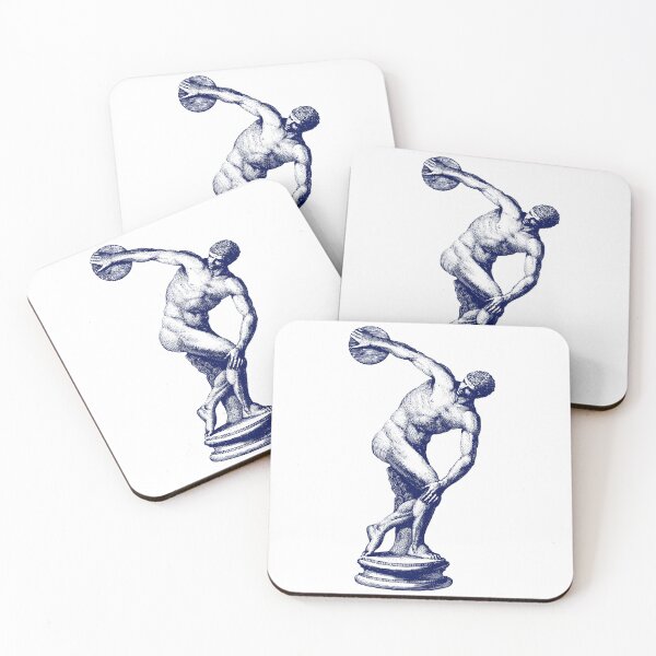 Item preview, Antique Print of the Discus Thrower Greek Sculpture (discobolus) designed and sold by WillowNox7.