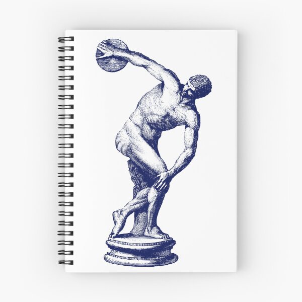 Item preview, Antique Print of the Discus Thrower Greek Sculpture (discobolus) designed and sold by WillowNox7.