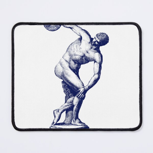 Item preview, Antique Print of the Discus Thrower Greek Sculpture (discobolus) designed and sold by WillowNox7.