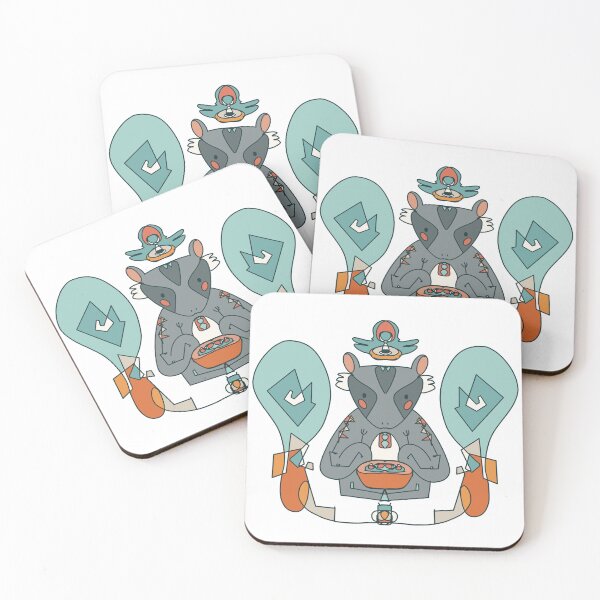 Item preview, Cute Kawaii Possum eating Pozole designed and sold by dreamlara.