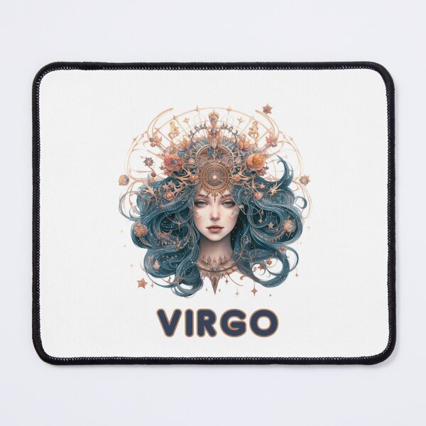 Item preview,   Cute Funny Daily Horoscopes Virgo  Zodiac- Horescope/SunSign Theme  on  white back ground designed and sold by CosmicNook1.
