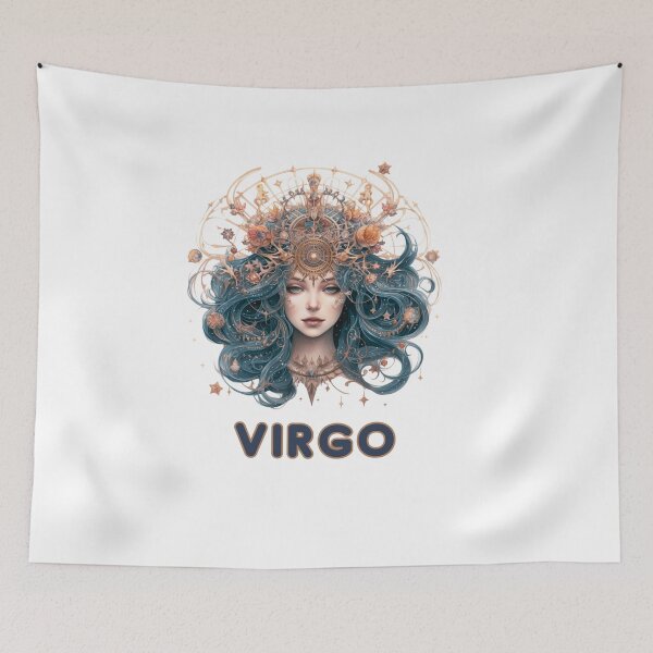 Item preview,   Cute Funny Daily Horoscopes Virgo  Zodiac- Horescope/SunSign Theme  on  white back ground designed and sold by CosmicNook1.