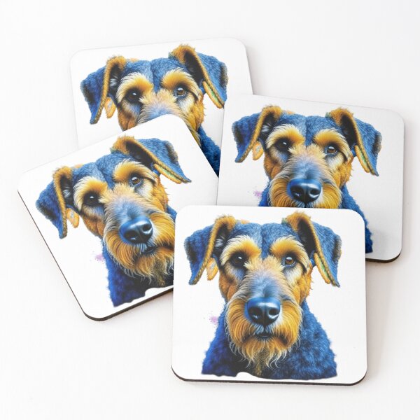 Item preview, Airedale Terrier dog portrait in watercolor. designed and sold by KingJeffCage.