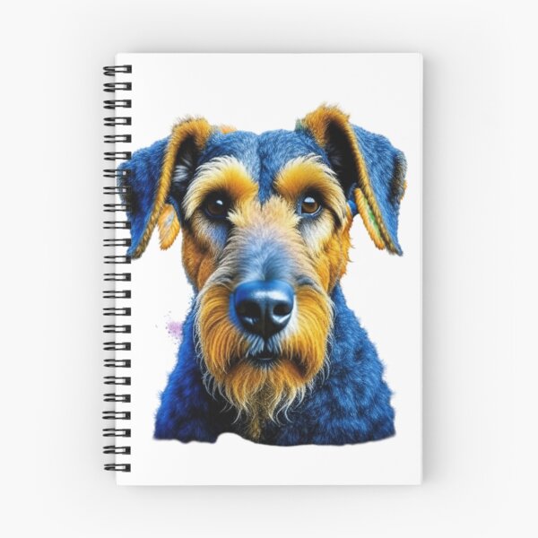 Item preview, Airedale Terrier dog portrait in watercolor. designed and sold by KingJeffCage.