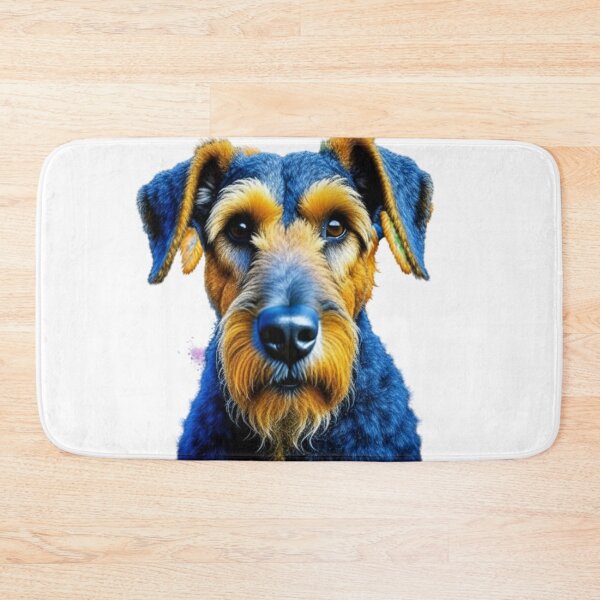 Item preview, Airedale Terrier dog portrait in watercolor. designed and sold by KingJeffCage.