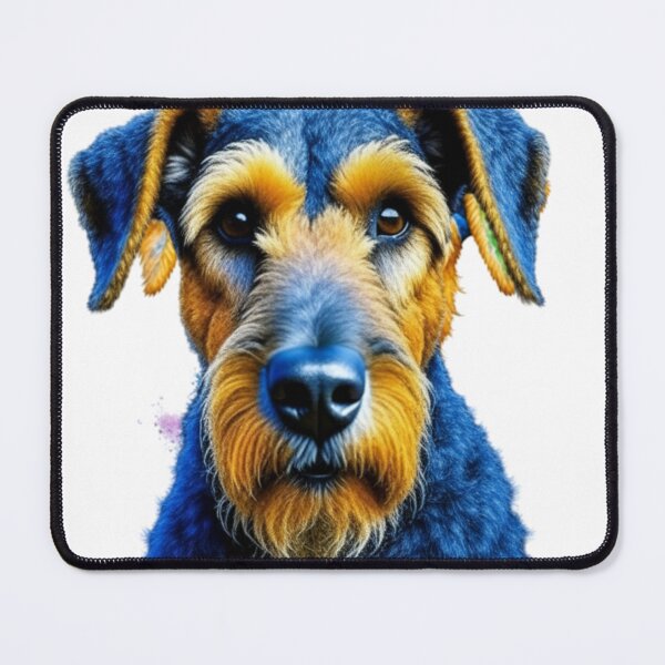 Item preview, Airedale Terrier dog portrait in watercolor. designed and sold by KingJeffCage.